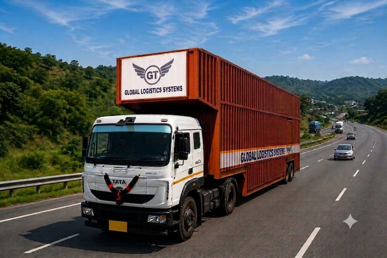 Car carrier on a long-haul highway run